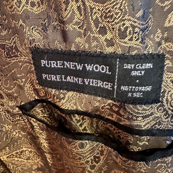 Heimie's Haberdashery Fine Men's Coat Blazer 100% Wool 42L. Tan/brown plaid. - Picture 3 of 4